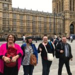 Sarah, Katie, Chloe and Jamie Outside Parliment