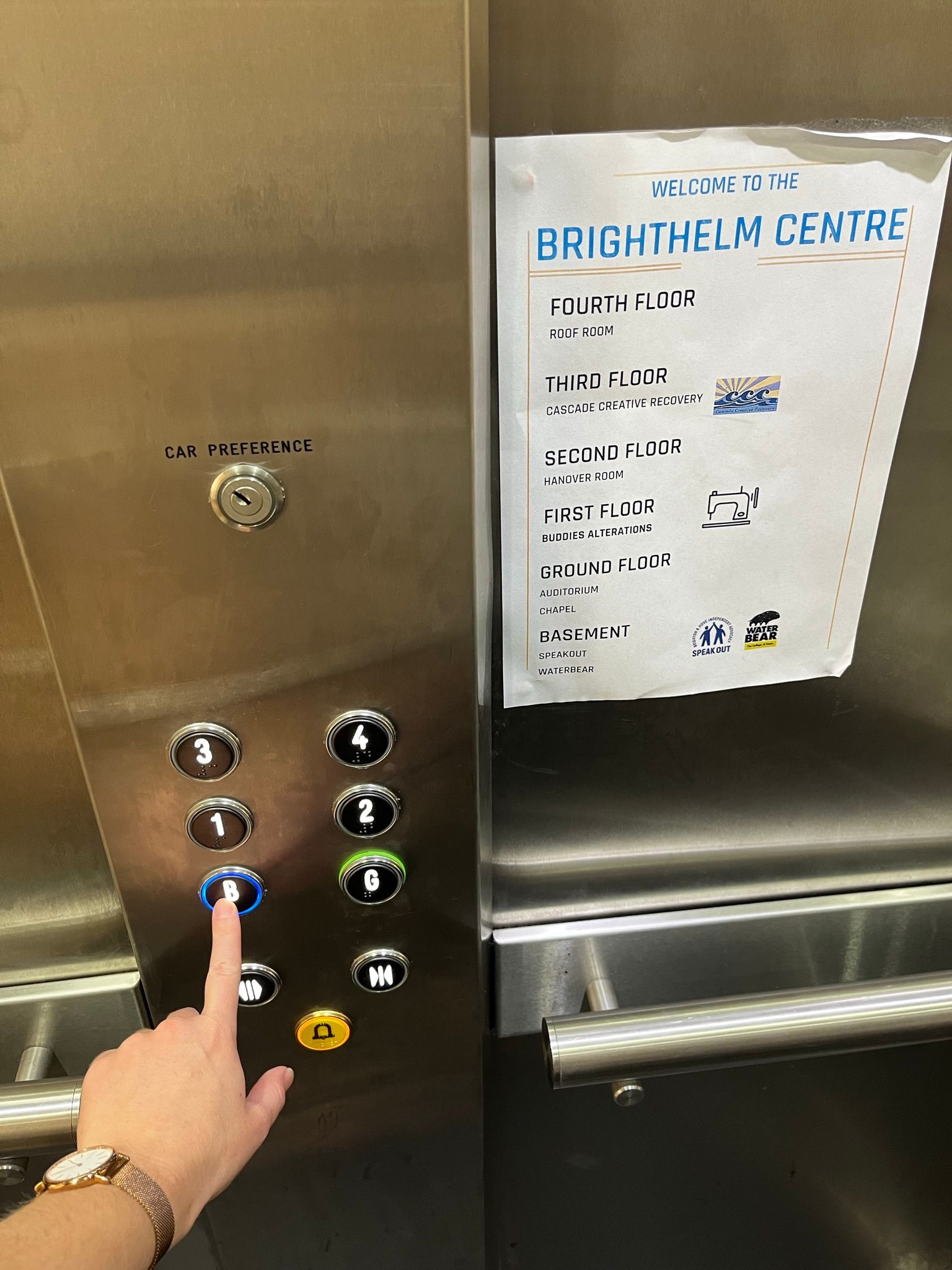 Pressing 'B' button lift brighthelm